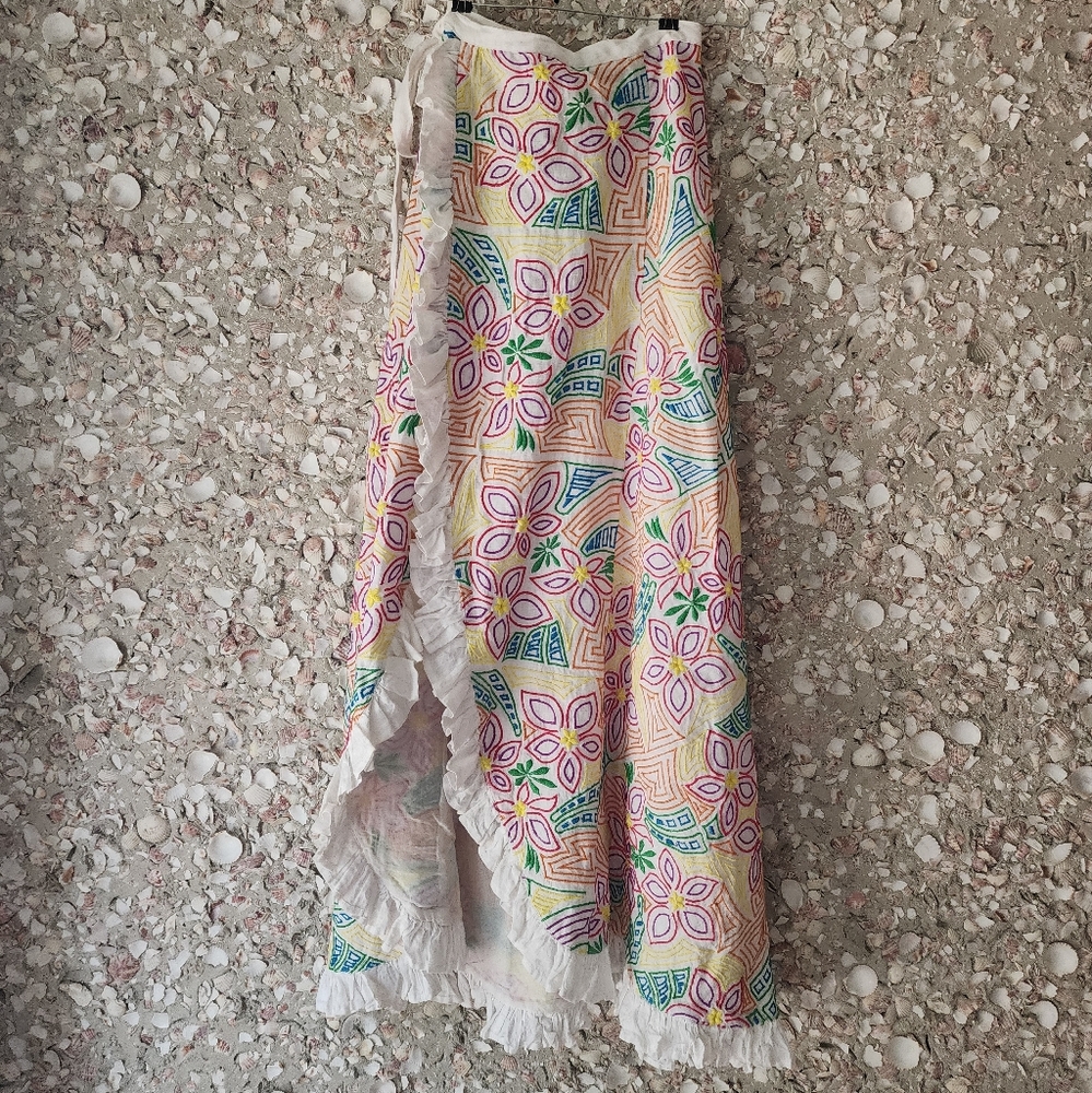Colorful Patterned Maxi Skirt - Picture 2 of 5